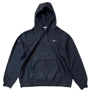 VTG Y2K Nike Swoosh Hoodie Mens Size XXL Black Pullover Logo Skater Y2K